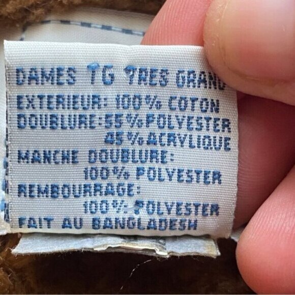 Y2K 725 Originals Denim Jacket Faux Fur Lined Woman Large - Picture 13 of 14